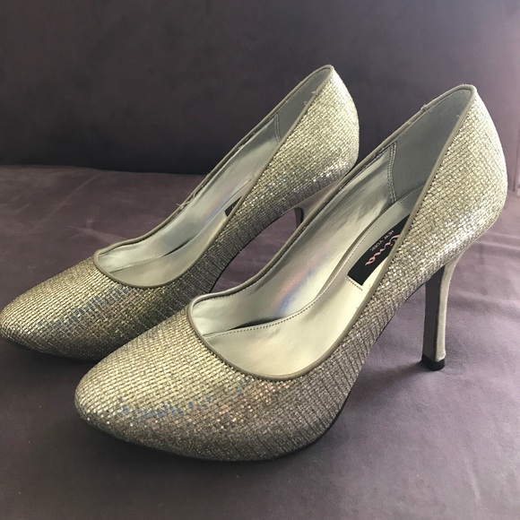 Nina New York Glitter Fabric High Heel Shoes - Picture 4 of 7